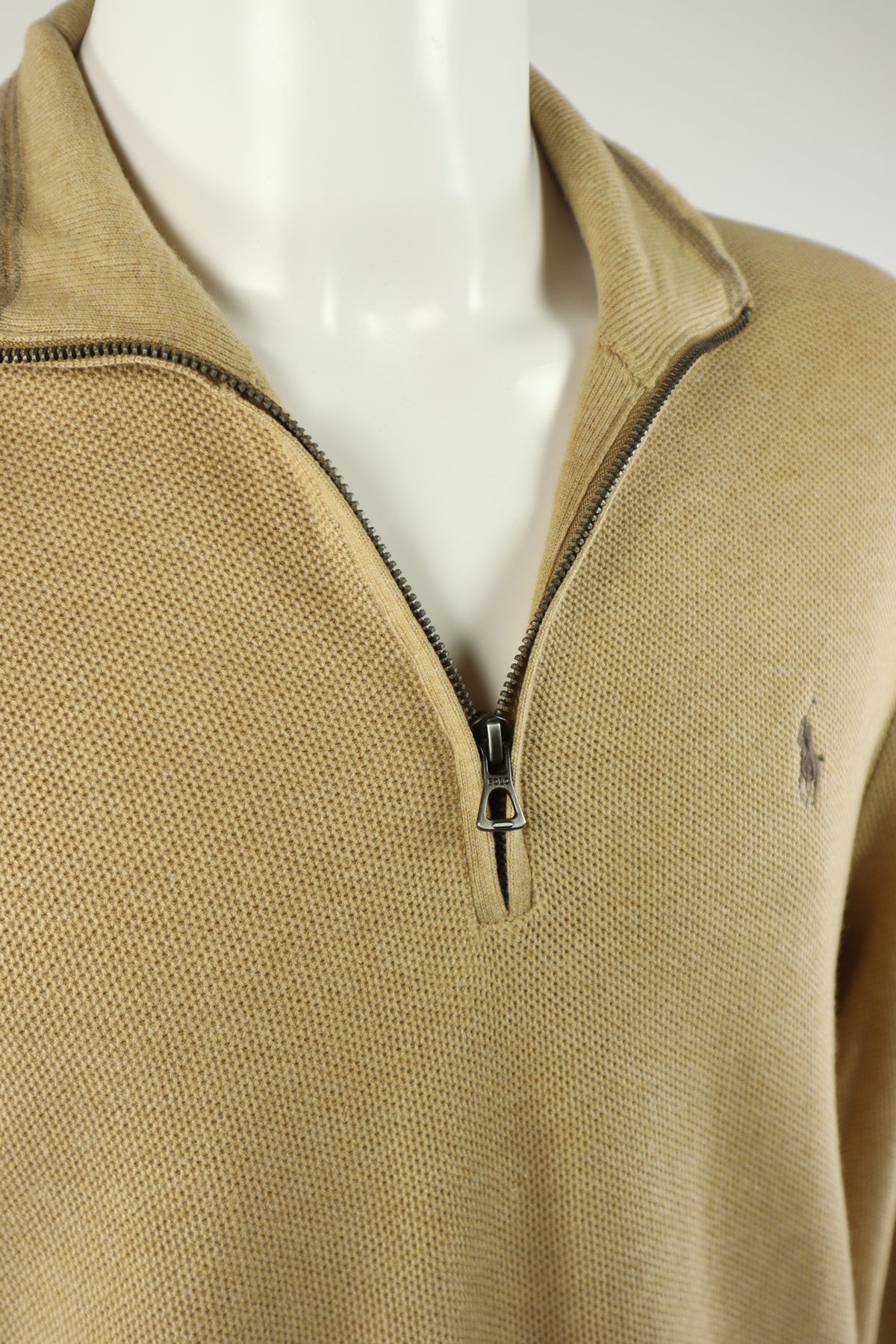 Ralph Lauren trui met kwart rits - M