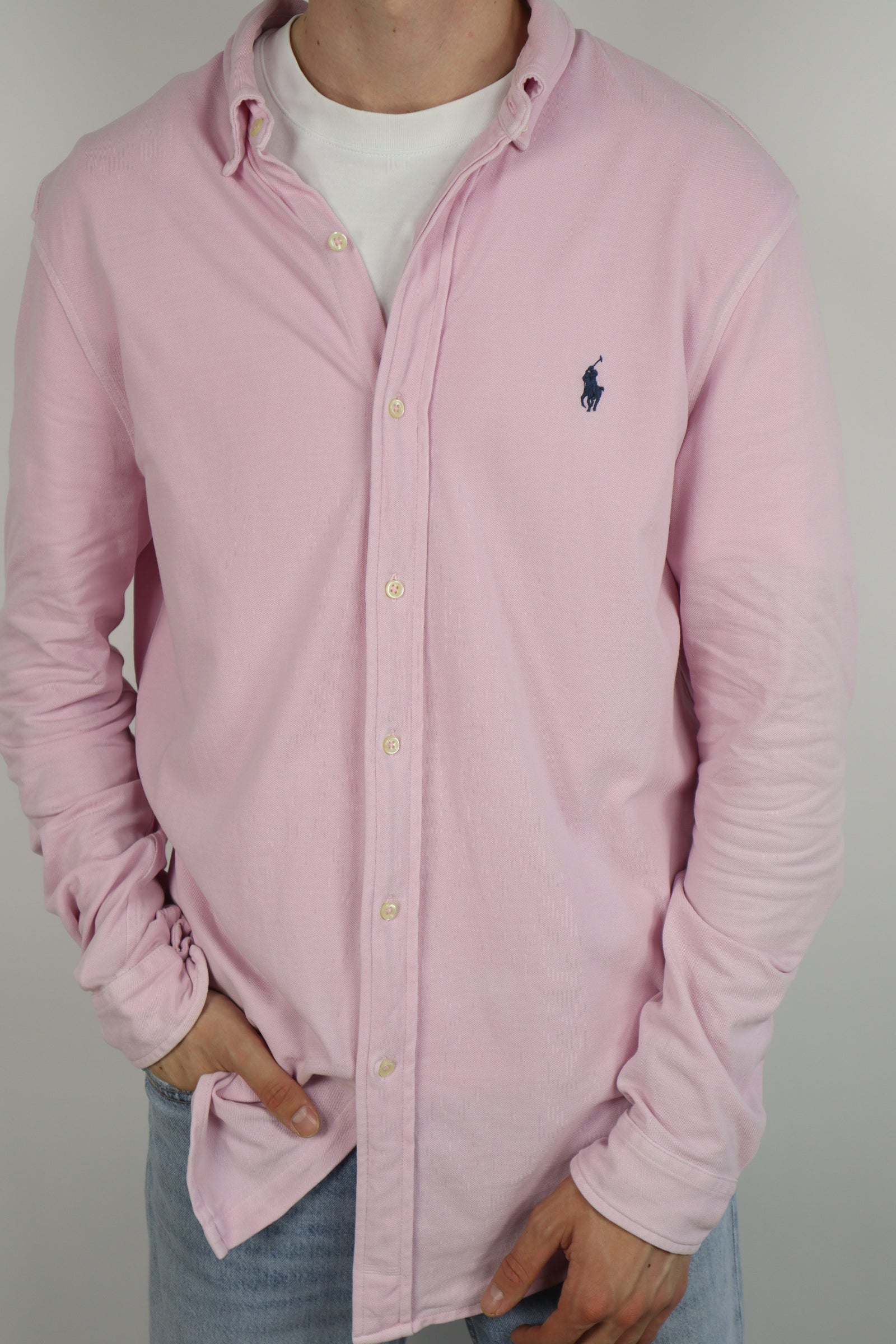 Ralph Lauren overhemd featherweight mesh - L/XL