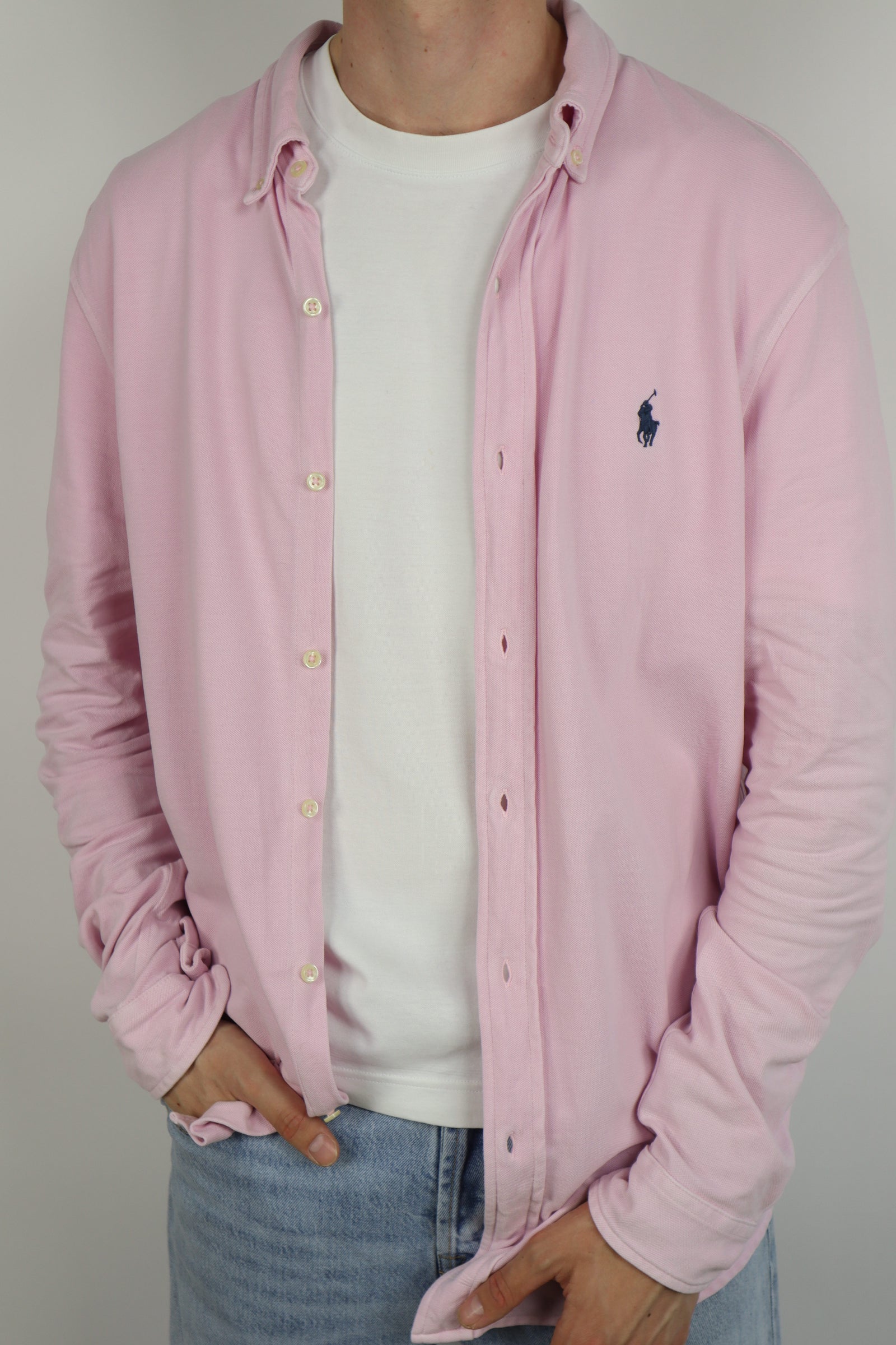 Ralph Lauren overhemd featherweight mesh - L/XL