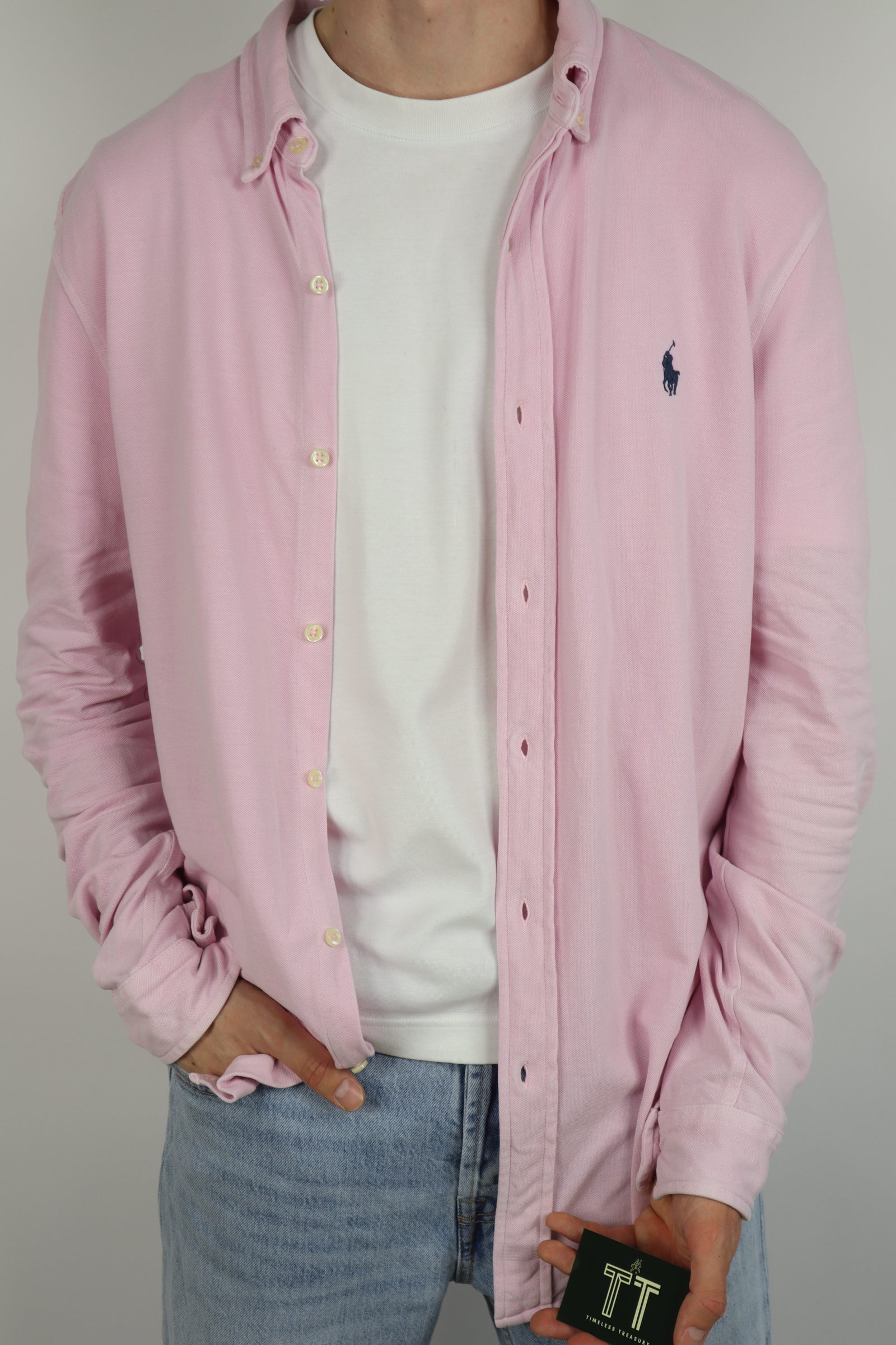 Ralph Lauren overhemd featherweight mesh - L/XL