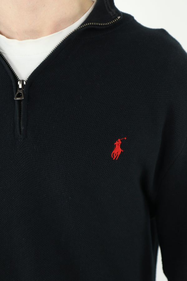 Ralph Lauren trui met kwart rits - L