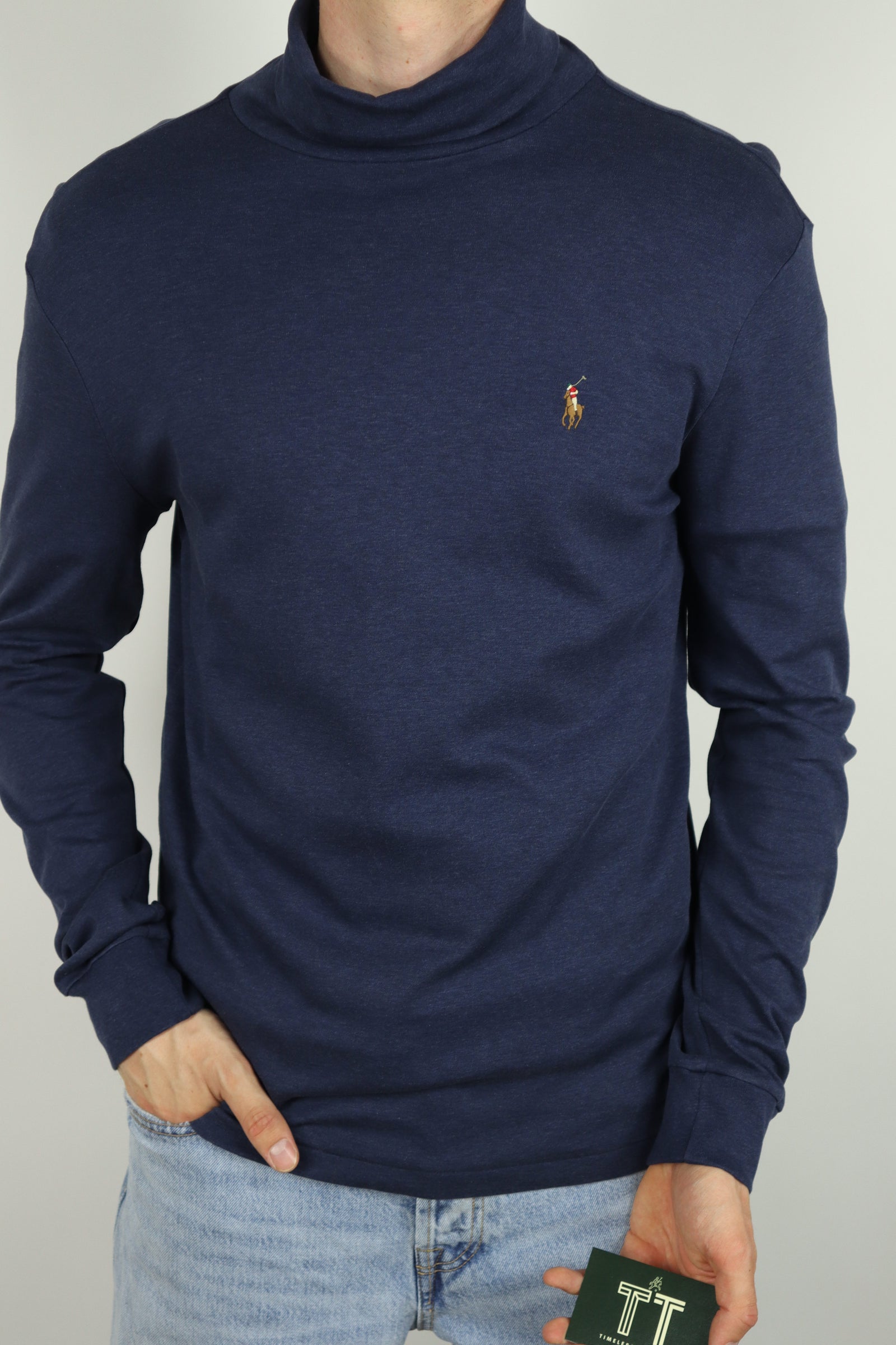 Ralph Lauren longsleeve met col - M