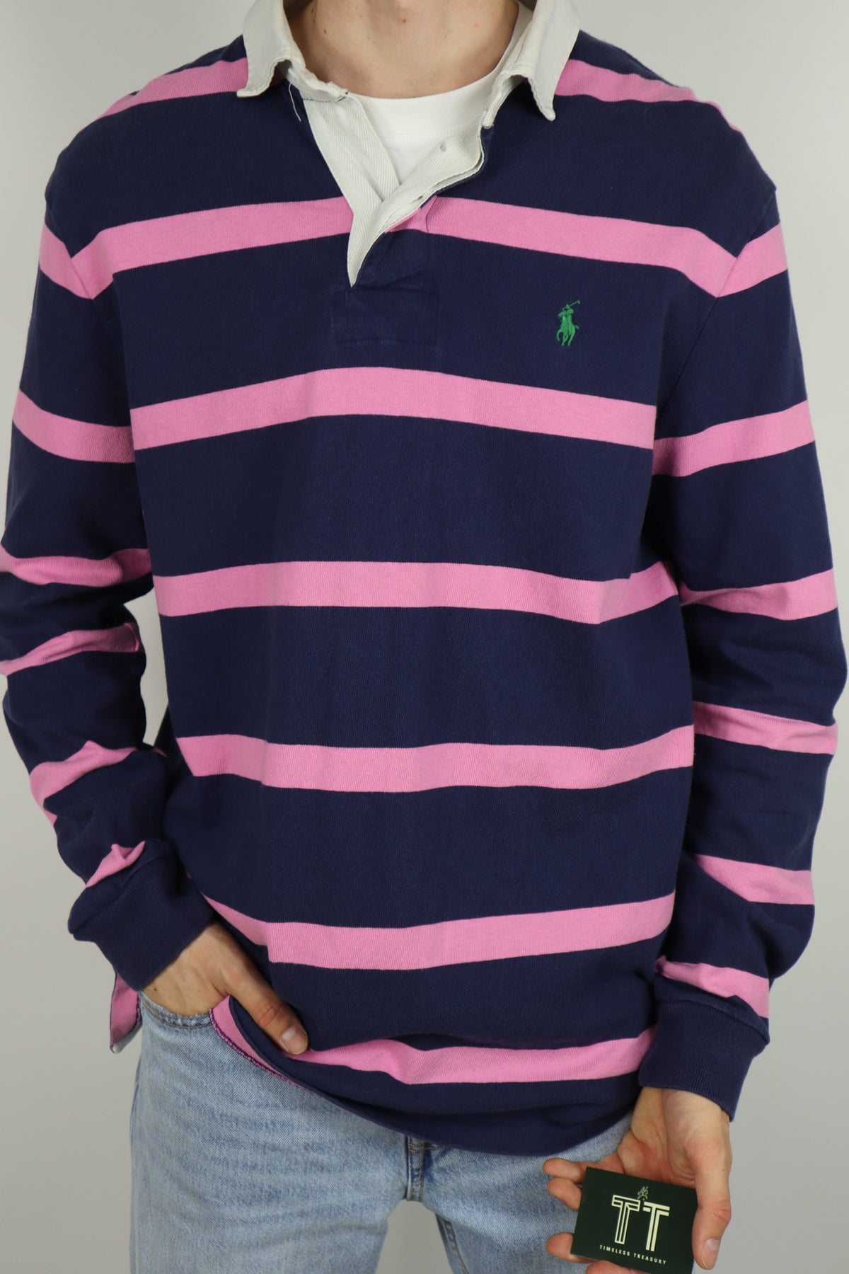 Ralph Lauren (rugby) polo shirt met lange mouw - L
