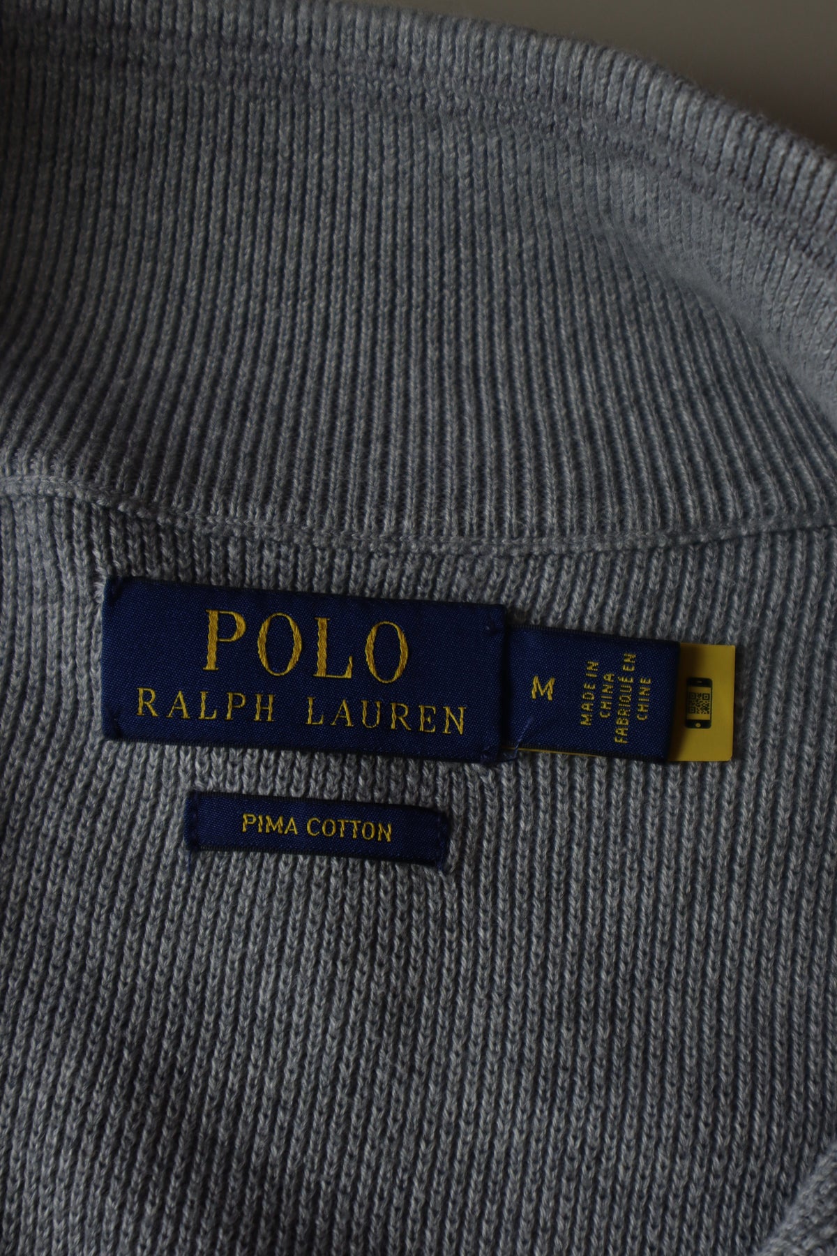 Ralph Lauren trui met kwart rits - M