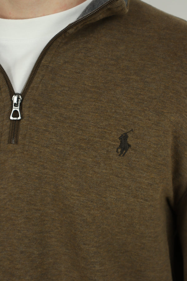 Ralph Lauren trui met kwart rits - L