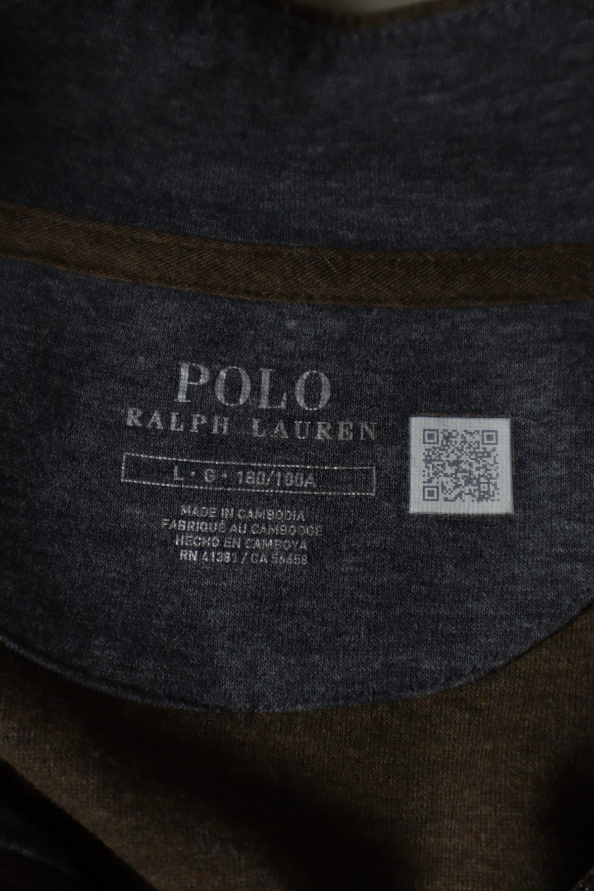 Ralph Lauren trui met kwart rits - L