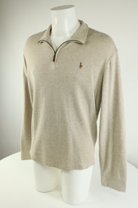 Ralph Lauren trui met kwart rits - M