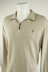 Ralph Lauren trui met kwart rits - M