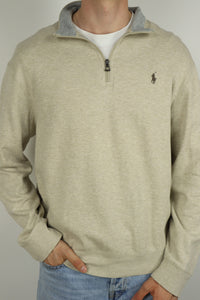 Ralph Lauren trui met kwart rits - L