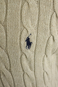 Ralph Lauren kabeltrui met knoopjes - S/M