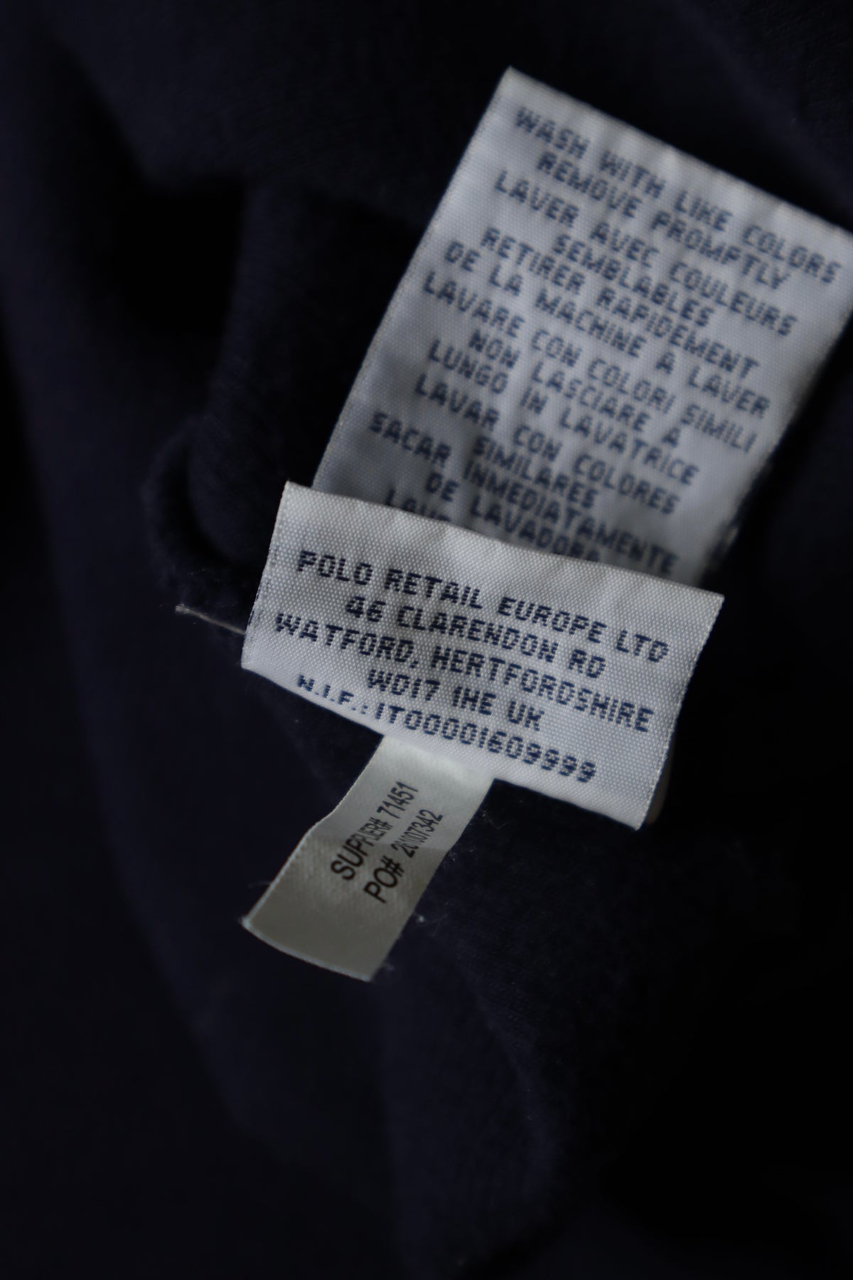 Ralph Lauren trui met kwart rits - S