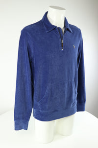 Ralph Lauren corduroy/velours trui met kwart rits - M