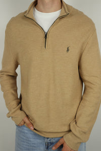 Ralph Lauren trui met kwart rits - L