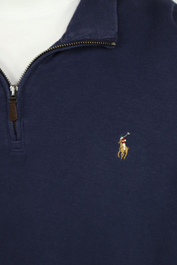 Ralph Lauren trui met kwart rits - L
