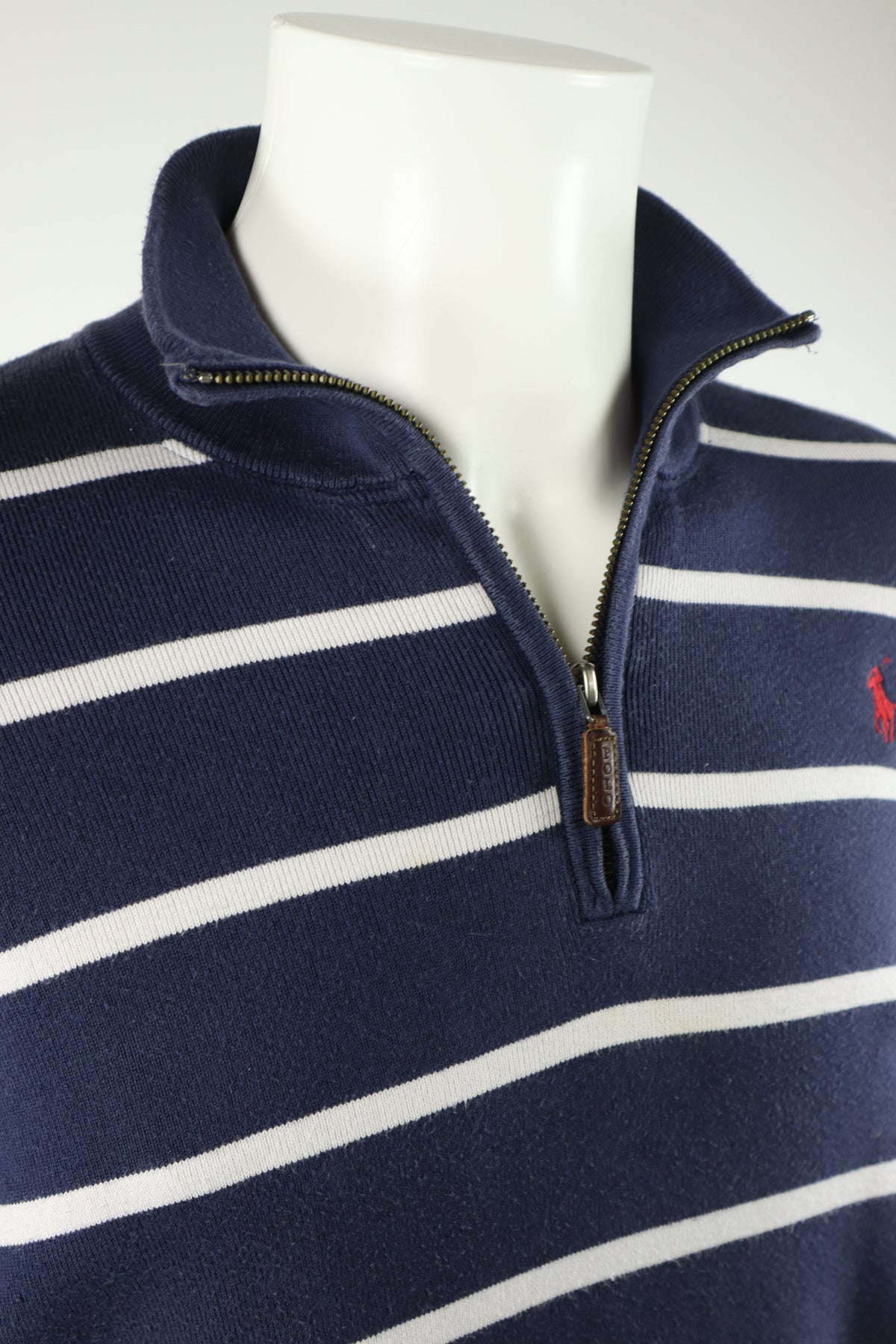 Ralph Lauren trui met kwart rits - M