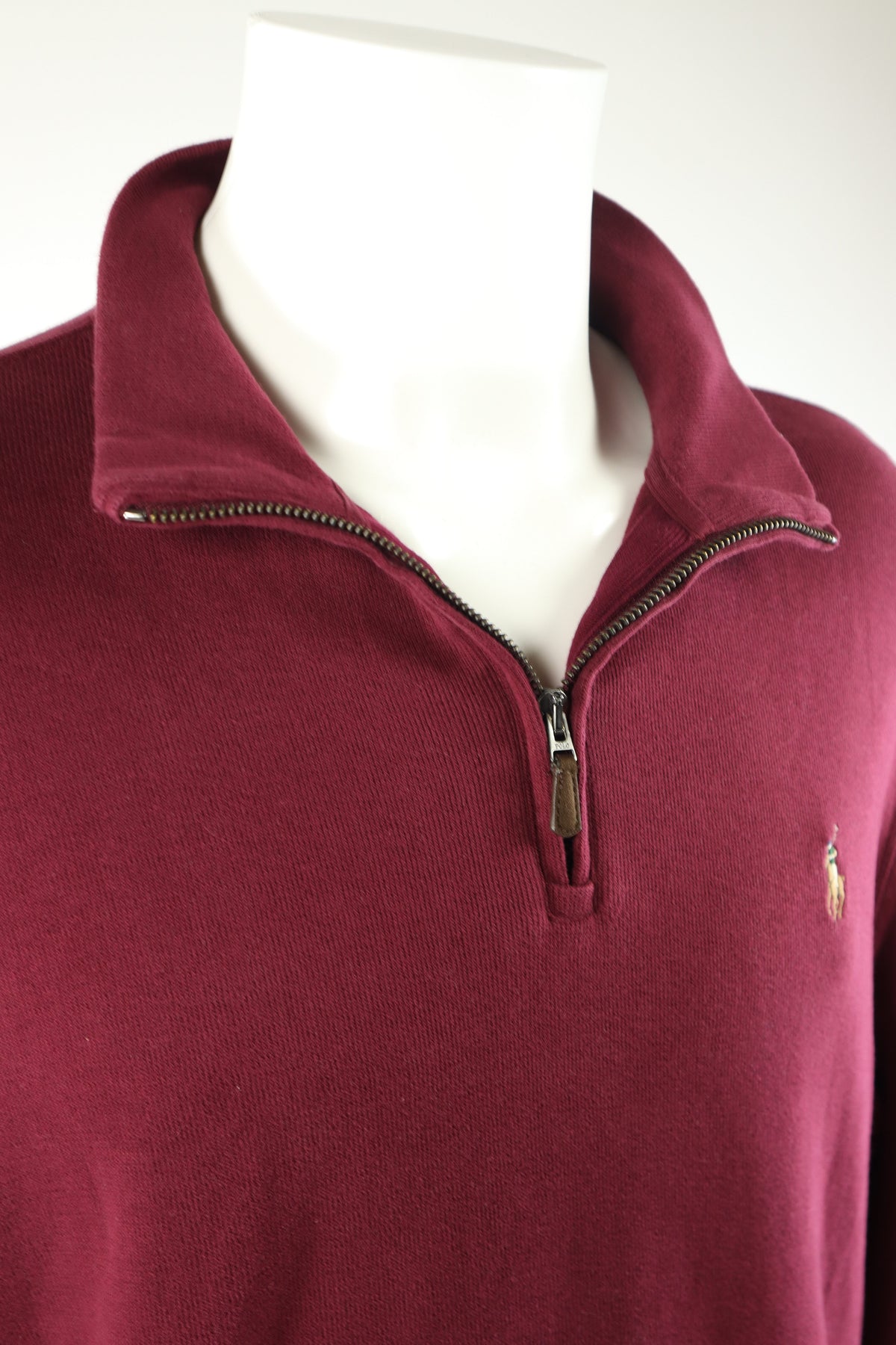 Ralph Lauren trui met kwart rits - L