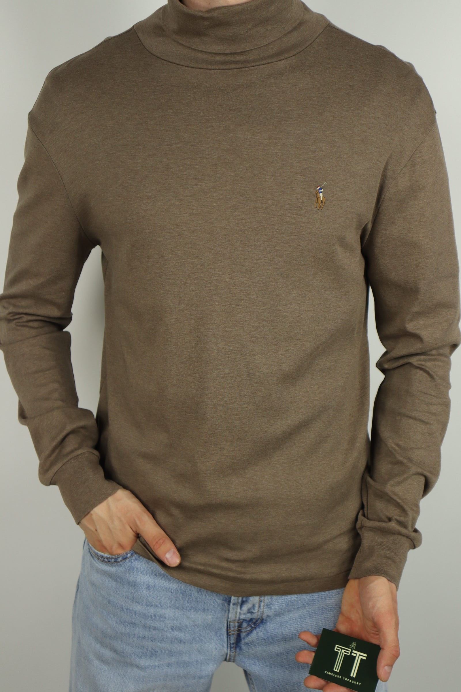 Ralph Lauren longsleeve met col - M