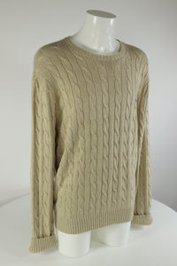 Ralph Lauren kabeltrui met ronde hals - XL