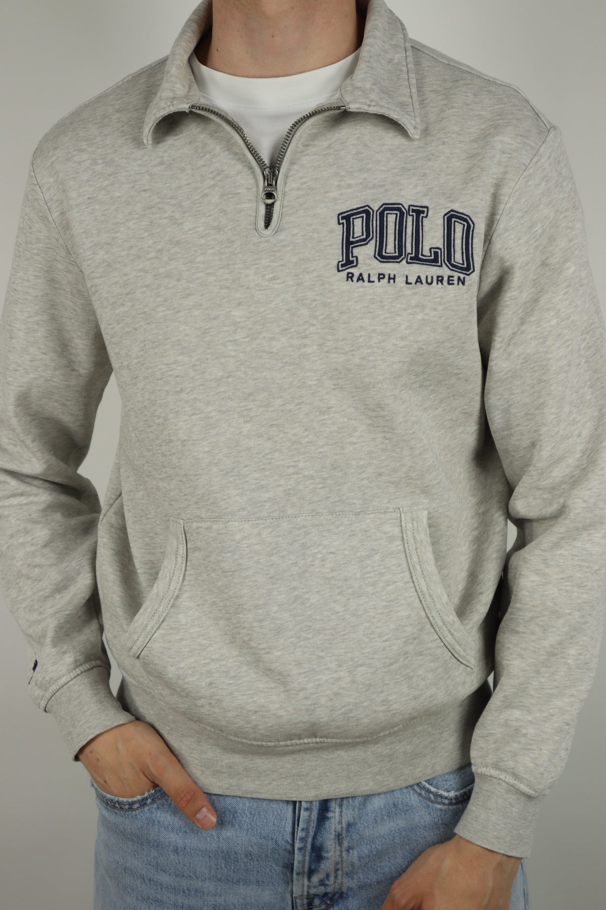 Ralph Lauren trui met kwart rits - S