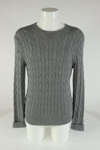 Ralph Lauren kabeltrui met ronde hals - M