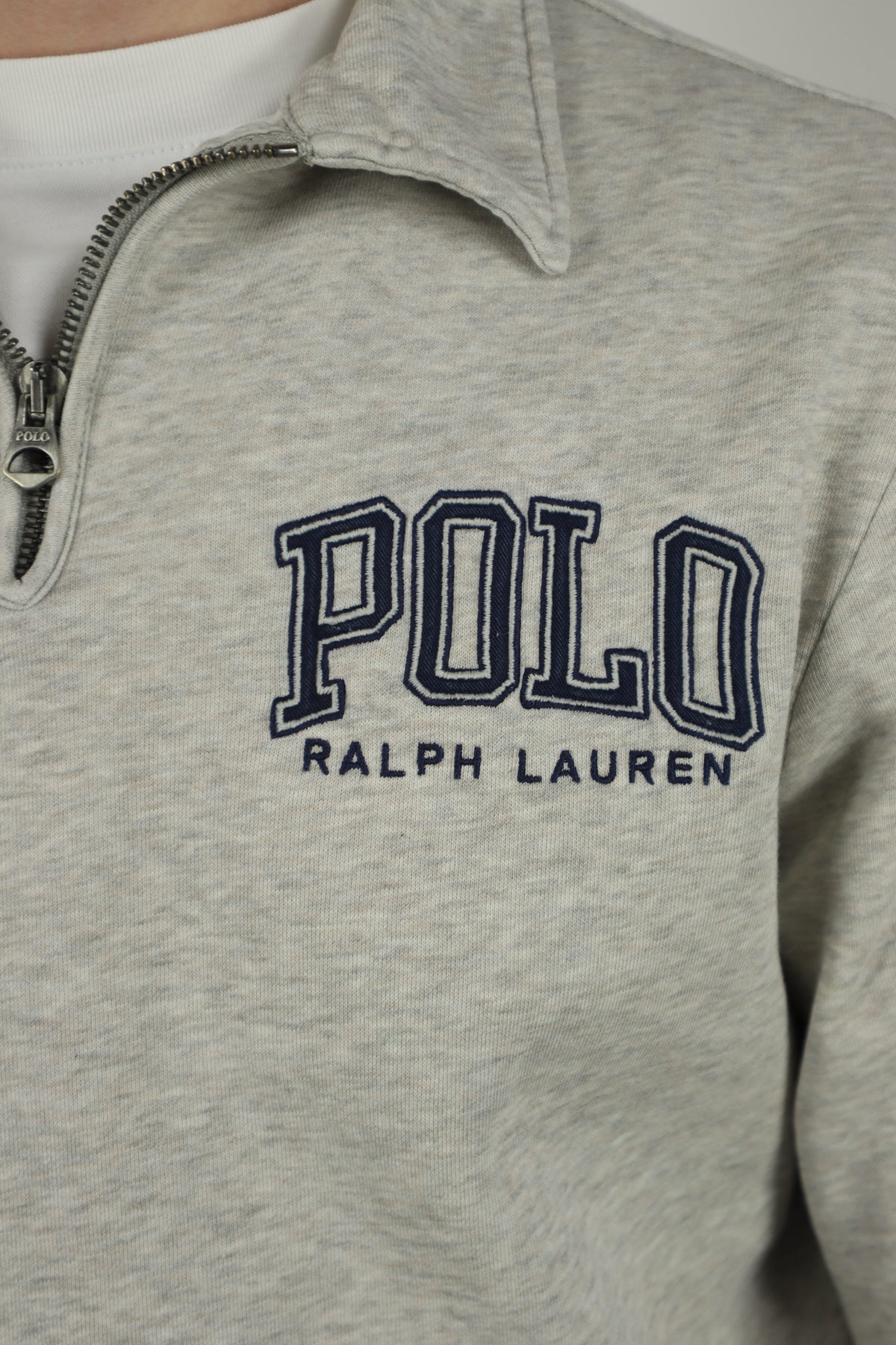 Ralph Lauren trui met kwart rits - S