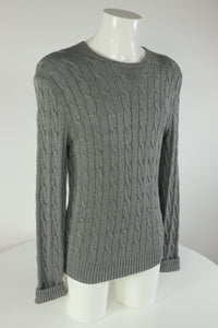 Ralph Lauren kabeltrui met ronde hals - M