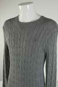 Ralph Lauren kabeltrui met ronde hals - M