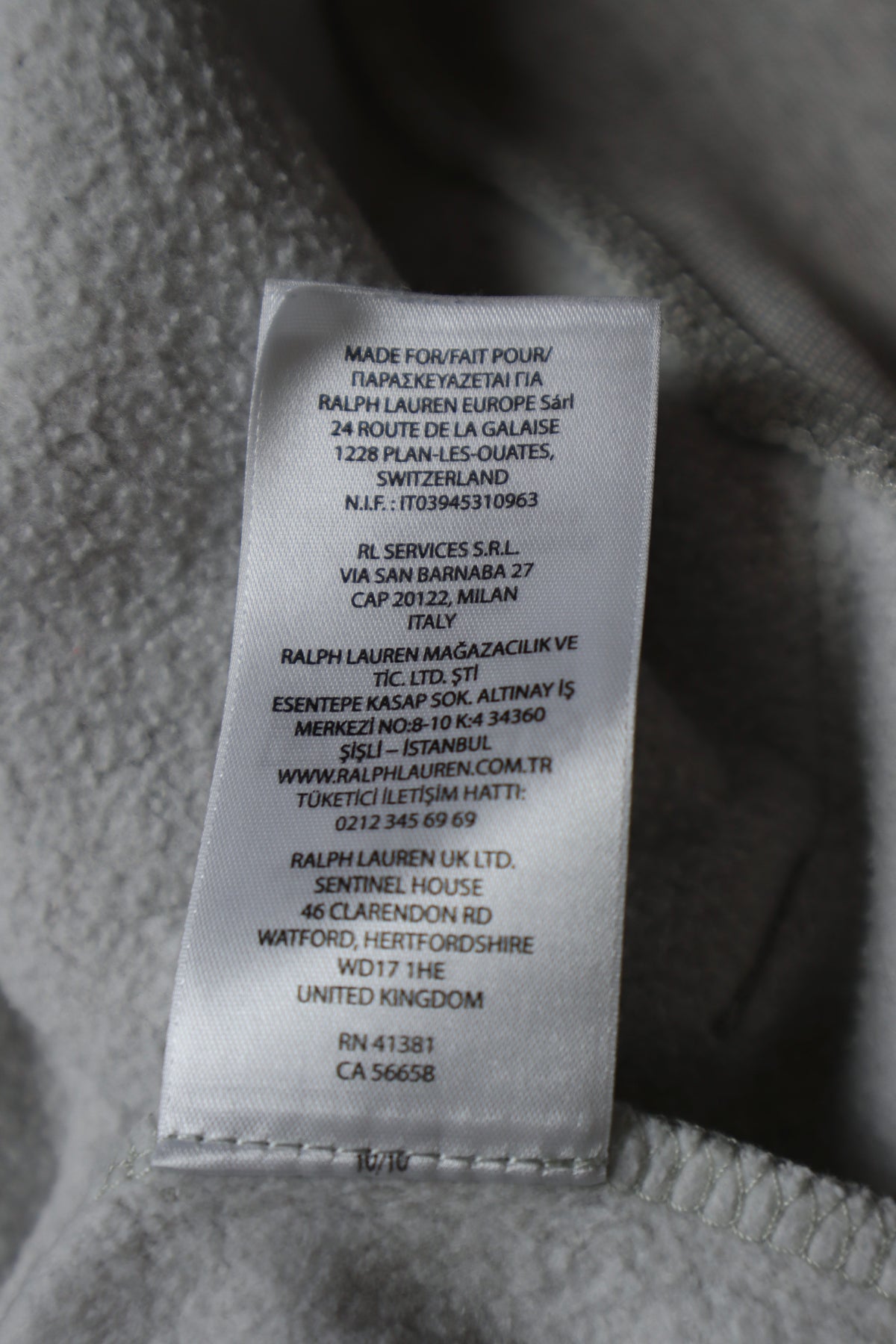 Ralph Lauren trui met kwart rits - S