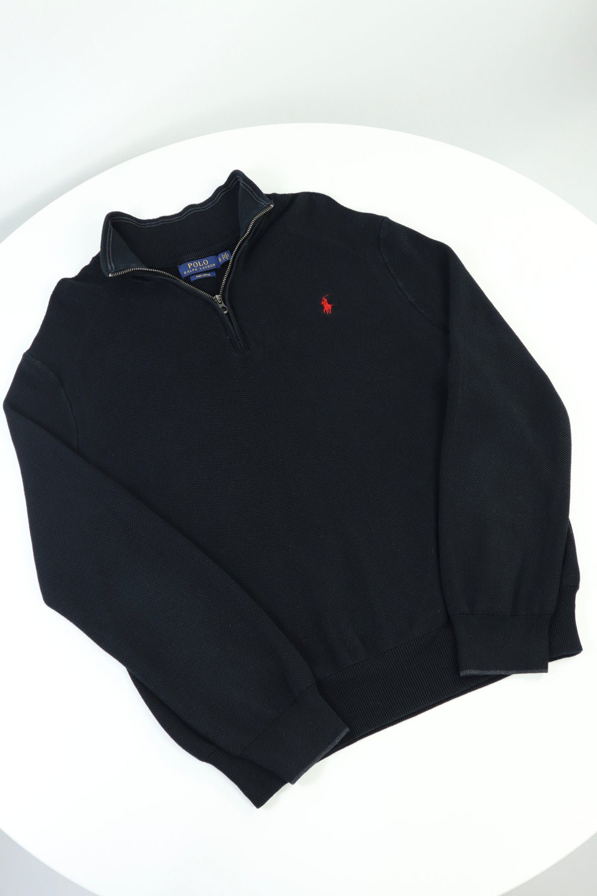 Ralph Lauren trui met kwart rits - L