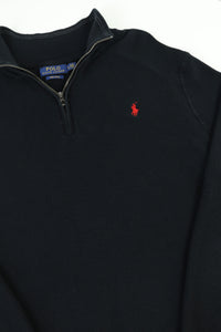 Ralph Lauren trui met kwart rits - L