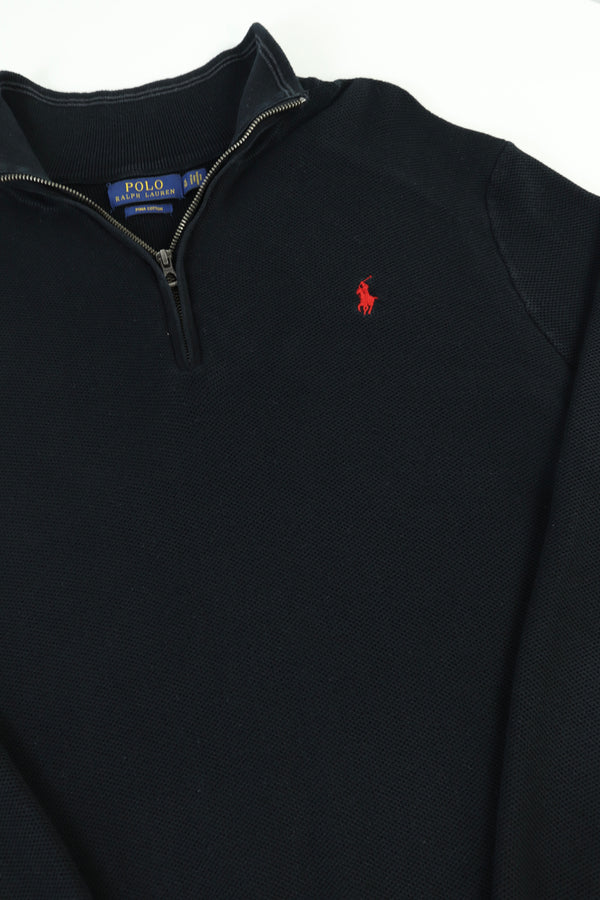 Ralph Lauren trui met kwart rits - L