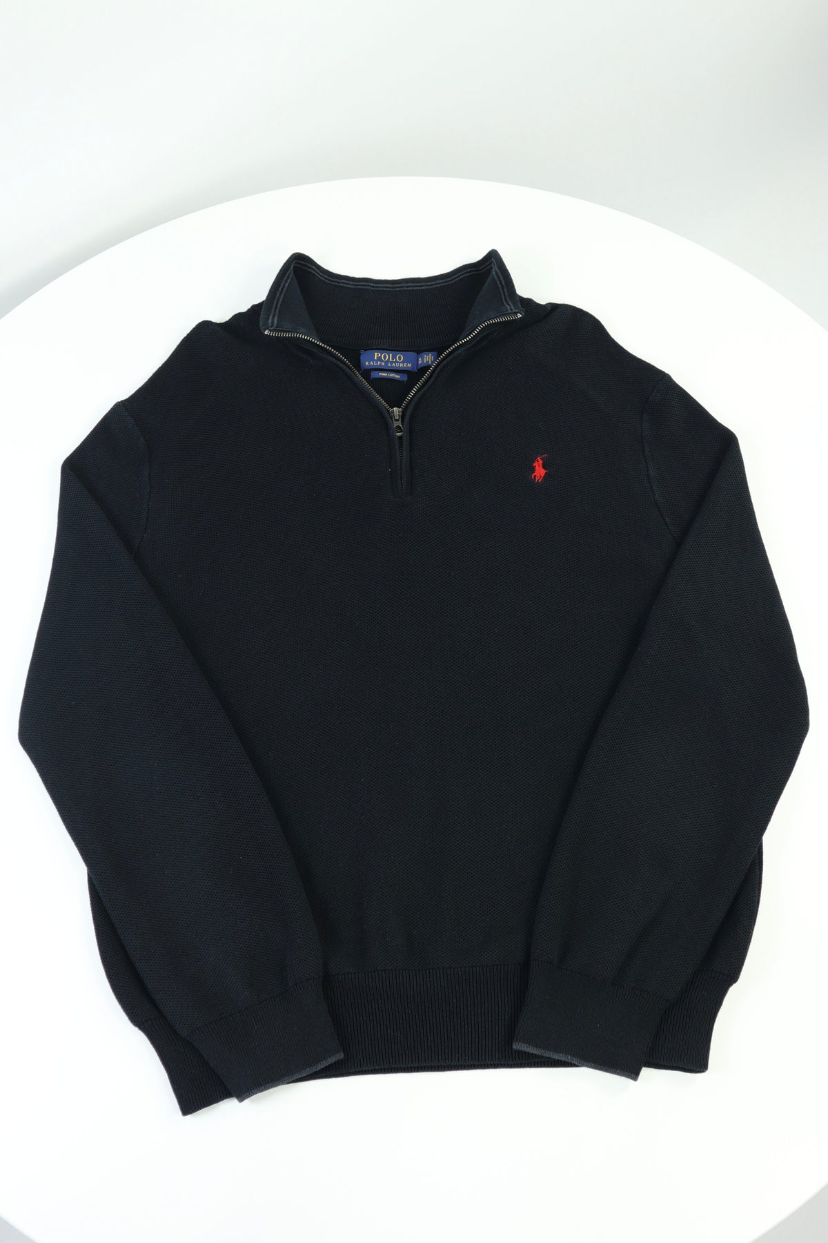 Ralph Lauren trui met kwart rits - L