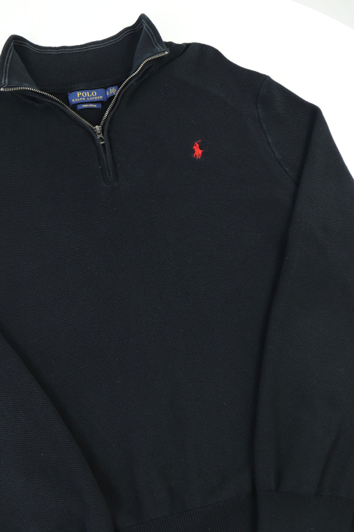 Ralph Lauren trui met kwart rits - L