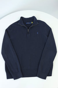 Ralph Lauren trui met kwart rits - L