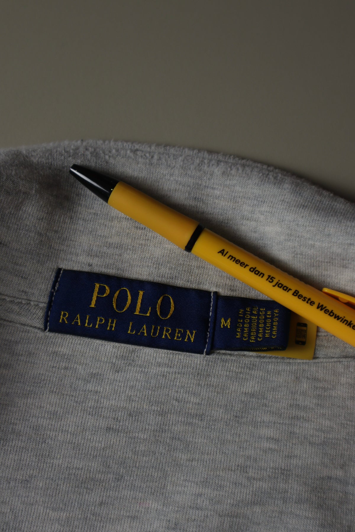 Ralph Lauren trui met kwart rits - M