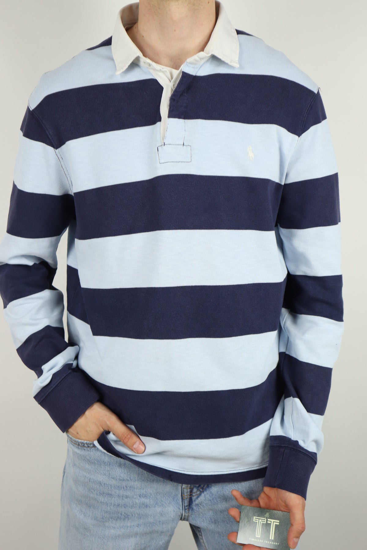 Ralph Lauren (rugby) polo shirt met lange mouw - L