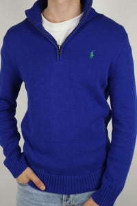 Ralph Lauren trui met kwart rits - M