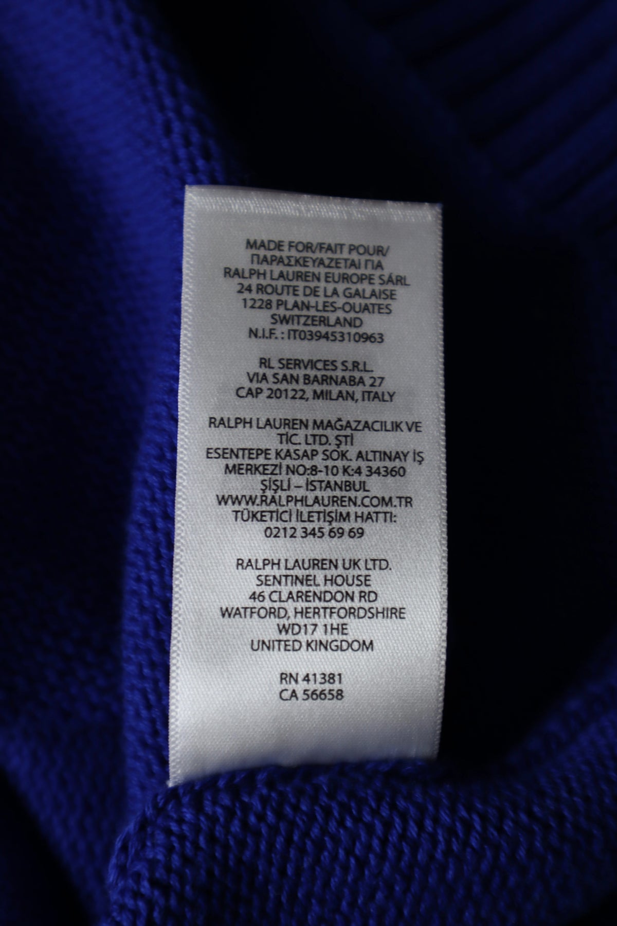 Ralph Lauren trui met kwart rits - M
