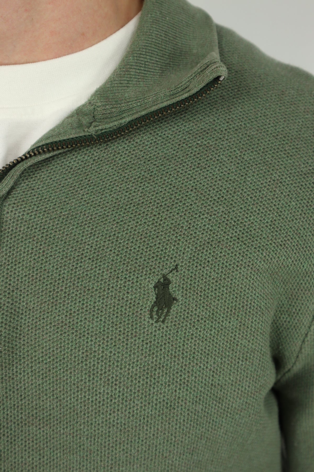 Ralph Lauren trui met kwart rits - S