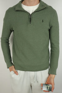 Ralph Lauren trui met kwart rits - S