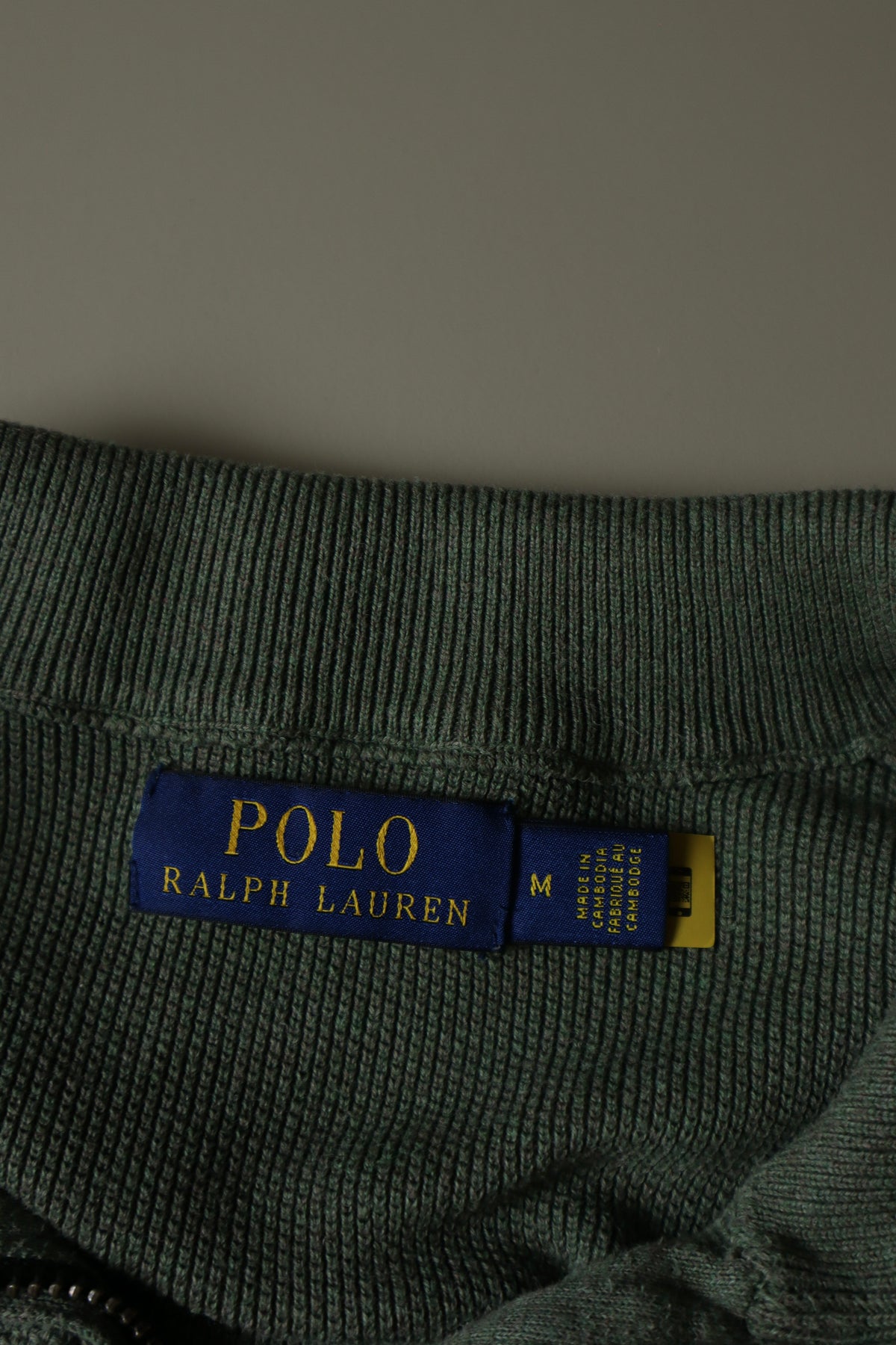 Ralph Lauren trui met kwart rits - S