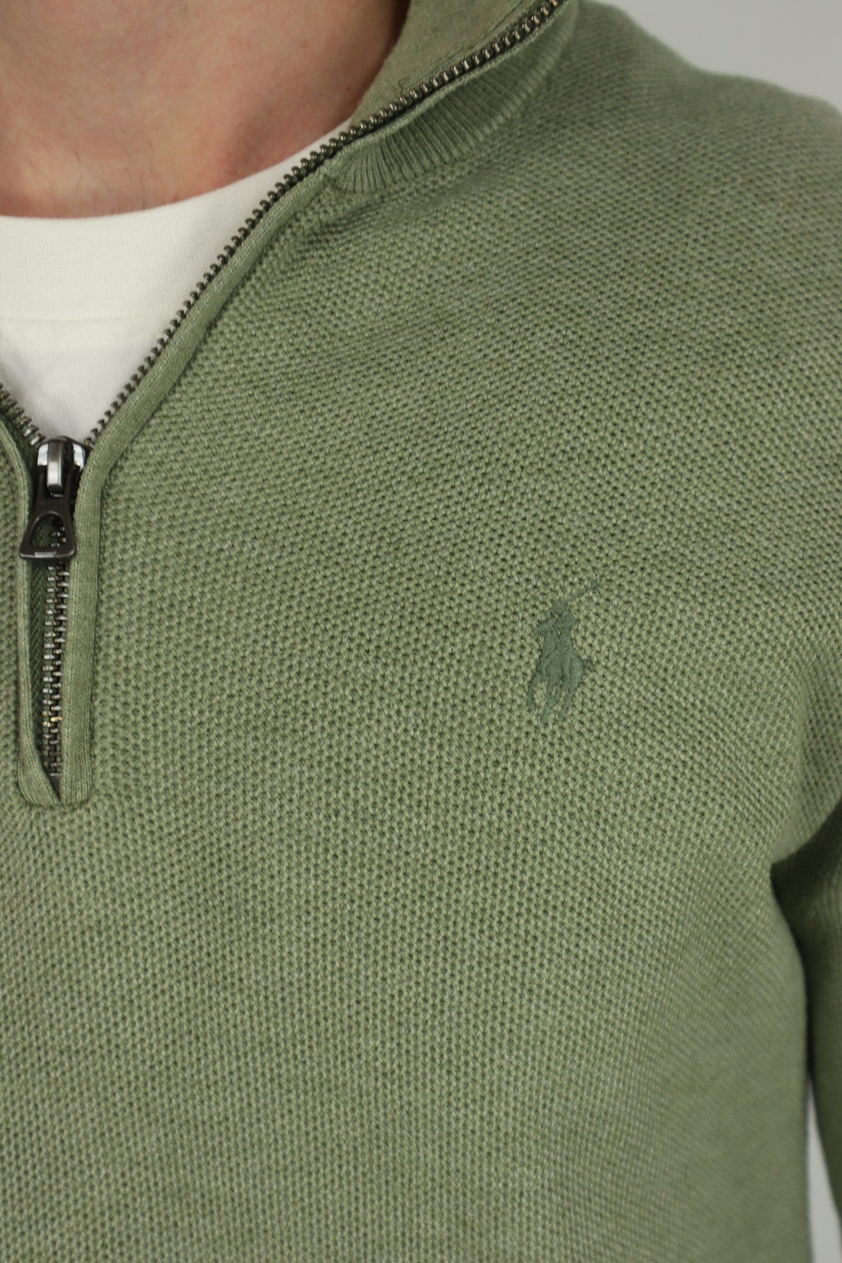 Ralph Lauren trui met kwart rits - S