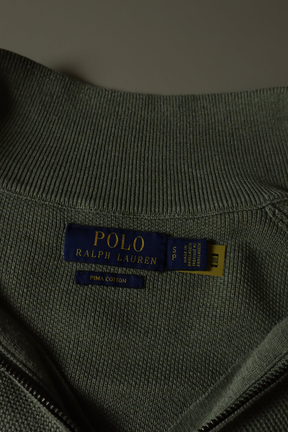 Ralph Lauren trui met kwart rits - S
