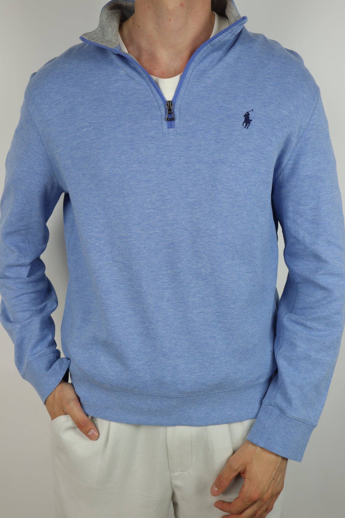 Ralph Lauren trui met kwart rits - M