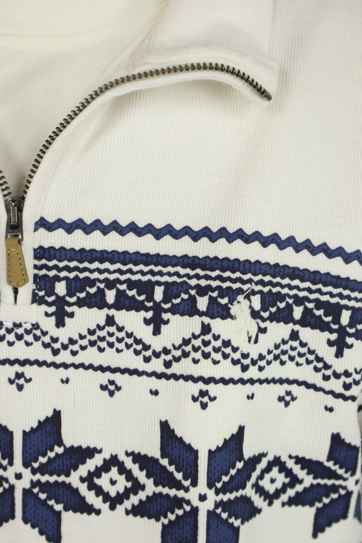 Ralph Lauren trui met kwart rits - M