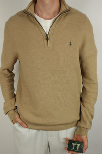 Ralph Lauren trui met kwart rits - L