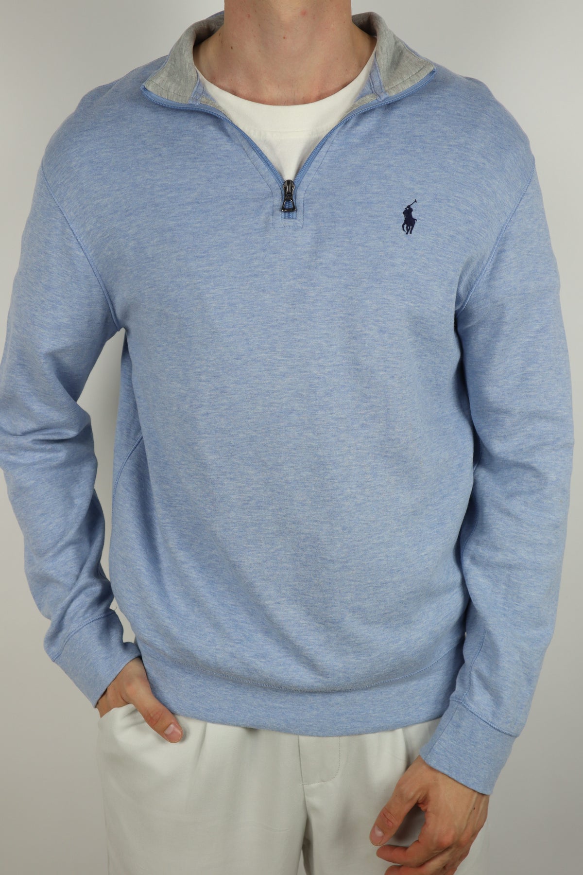 Ralph Lauren trui met kwart rits - M