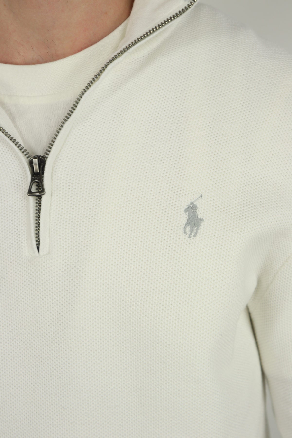 Ralph Lauren trui met kwart rits - M