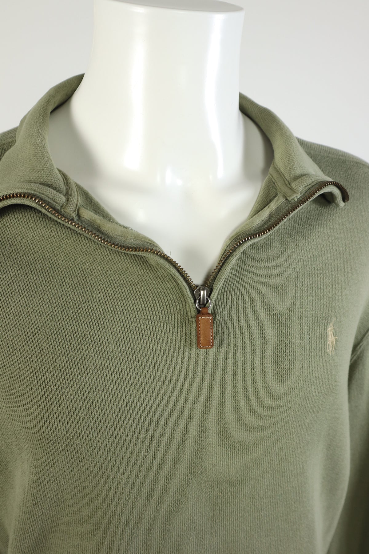 Ralph Lauren trui met kwart rits - L