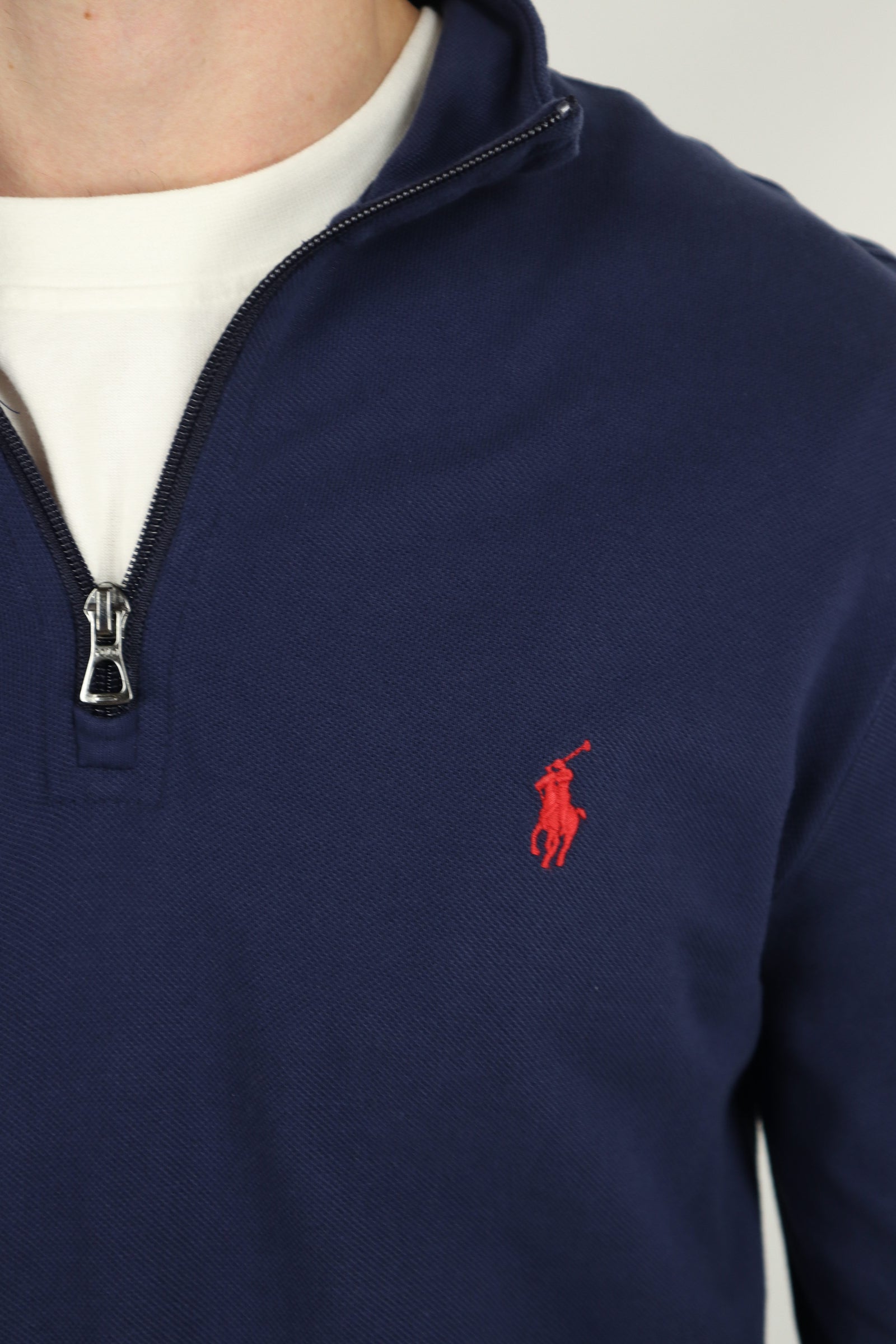 Ralph Lauren trui met kwart rits - M
